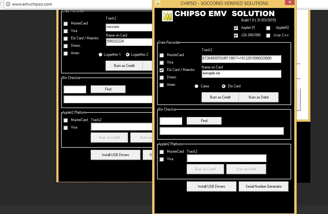 emv chip pin reader writer software download